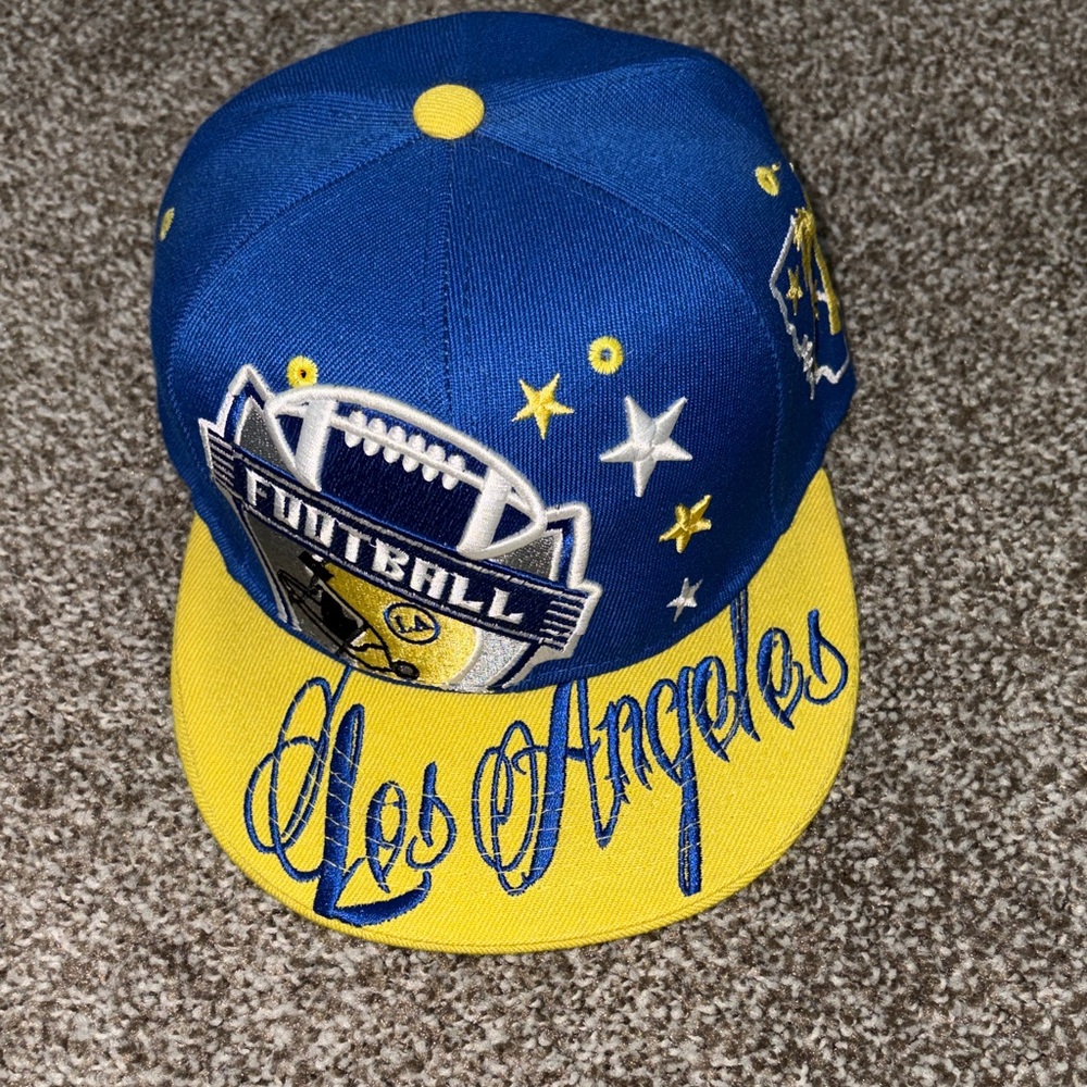 Blue and Yellow Football Cap